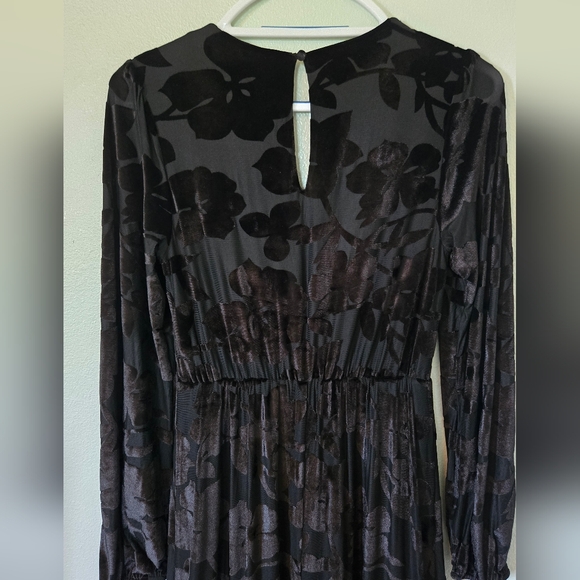 NWOT Baltic Born Black Vienna Velvet Maxi Dress Size Small - Picture 7 of 9